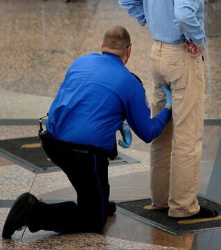 'How’s that sir? It’s not tickling too much is it?'