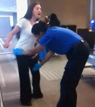 This passenger obviously doesn’t want to be searched