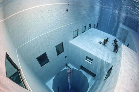 Care to take a plonge under the deepest pool? It's called Nemo 33 and is located in Belgium. It's 113 feet deep!