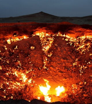 The hole to hell in Turkmenistan