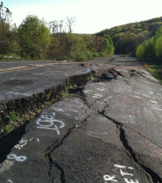 The town of Centralia in the US is quite frightening
