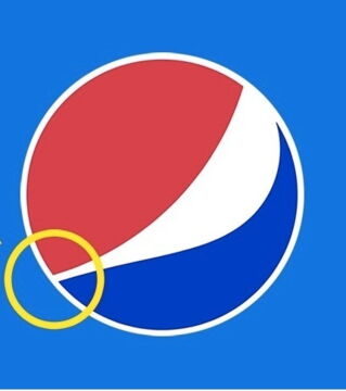 The Pepsi logo cost $1 million to create. The company designed it with the golden ratio in mind, believing this proportion is the most aesthetically pleasing.