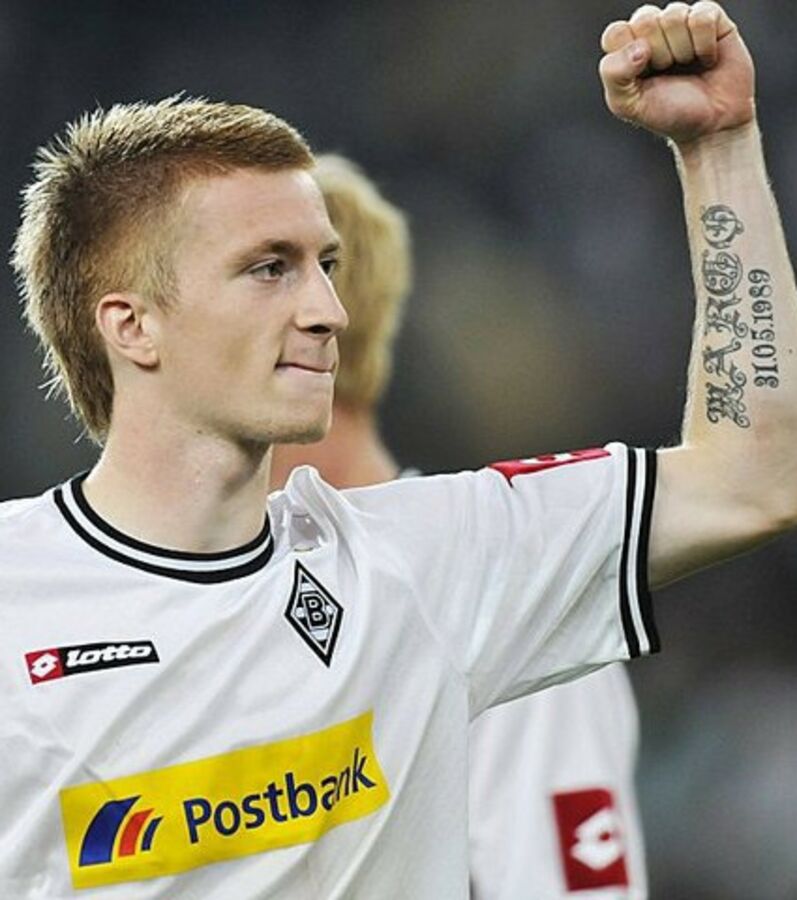Marco Reus Le footballeur Allemand est passionné de tatouages