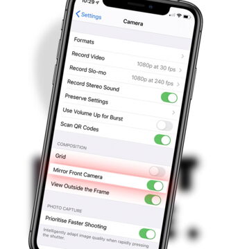 9. Tournez vos selfies pour avoir exactement le rendu final sur votre écran avant de prendre la photo