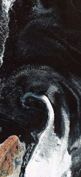 Fond d'écran iPhone 11, 11 Pro et 11 Pro Max : brush abstrait