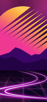 Fond d'écran iPhone 11, 11 Pro et 11 Pro Max : cyberpunk rétro