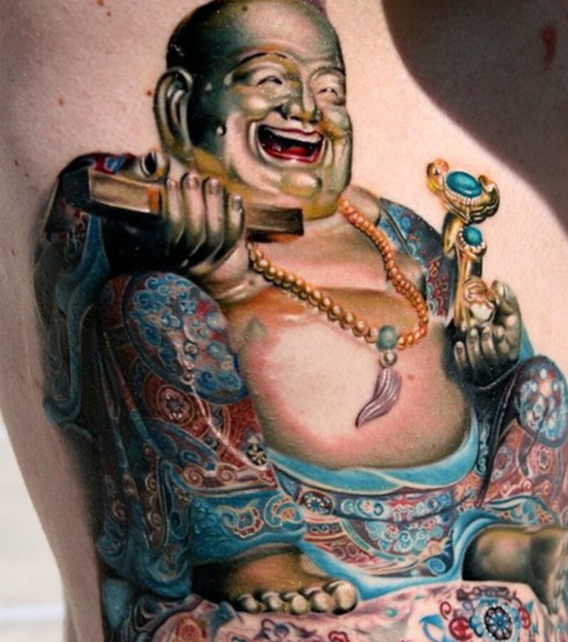 Tatouage Bouddha Assis