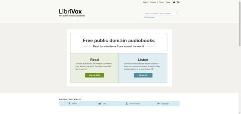 Le site Librivox