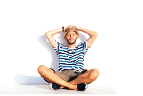 3. Möglichst wenig Kleidung tragen