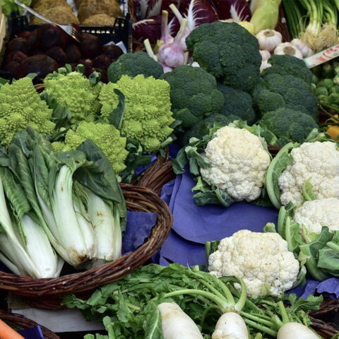 Kreuzblütler-Gemüse, vor allem Brokkoli