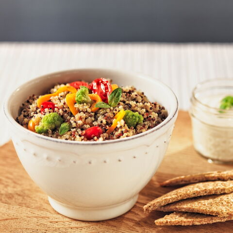 Quinoa: Große Eisen und Vitamin B-Quelle, und speichert Energie