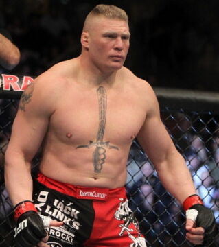3. Brock Lesnar wurde 2016 nach seinem Kampf gegen Mark Hunt positiv auf die verbotene Substanz Clomifen getestet.