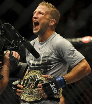 4. TJ Dillashaw verliert im Finale von The Ultimate Fighter 14 gegen John Dodson. Es hinderte ihn nicht daran, 2014 Champion im Bantamgewicht gegen Renan Barao zu werden. Er verteidigte den Titel bis zu seiner Niederlage gegen Dominick Cruz 2016