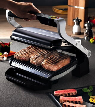 Tefal macht Grillen jetzt noch einfacher: Der OptiGrill passt Grilltemperatur und Grillzyklus automatisch an, je nach Art und Dicke des Fleischs
