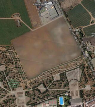 Geheime Orte bei Google Maps: Helipuerto de Cartagena, Los Dolores, Spanien. Niemand weiß, warum Google diesen Ort unkenntlich macht, der zudem aussieht wie ein gewöhnlicher Acker...
