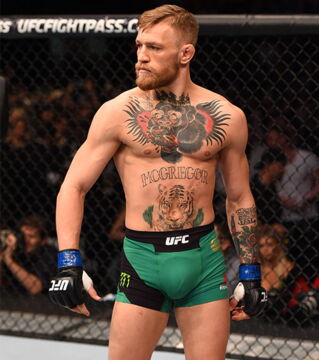 Als er die Kategorie wechselte, um gegen Nate Diaz im Weltergewicht zu kämpfen, nahm er an Muskelmasse zu.