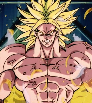 Broly: Ein Muskelberg, körperlich extrem leistungsfähig, macht alles platt, bevor er platt gemacht wird. Das ist...