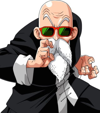 Muten Roshi: Der Erfinder des Kameha-meha revolutionierte die Kampfkünste damit, doch kann nicht mehr mithalten, seit die Kämpfe irdisch geworden sind