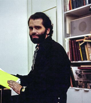 Karl Lagerfeld bei der Vogue in Paris 1974