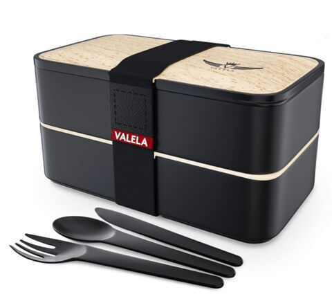 Lunchbox mit 3-teiligem Besteck (29,99 €)