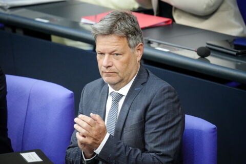 Minister für Wirtschaft und Klimaschutz Robert Habeck