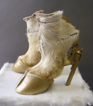High heel shoes made to look like horse's feet. We can't imagine what outfit would look good with that, can you?