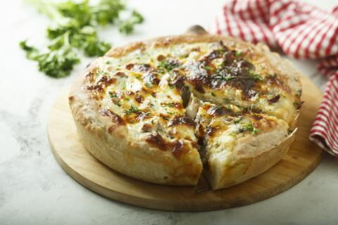 A nice cheese and leek pie