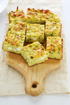 A nice leek and feta quiche