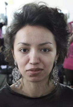 After that comes foundation, lipstick and concealer