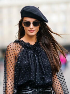 Autumn hair trends: the beret on long hair