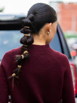 Autumn hair trends: the bubble braid