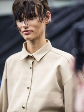 Autumn hair trends: wavy fringe