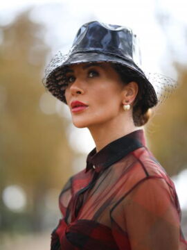 Autumn hair trends: wearing a bob hat