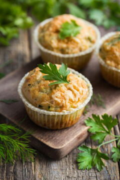 Cute little leek muffins!