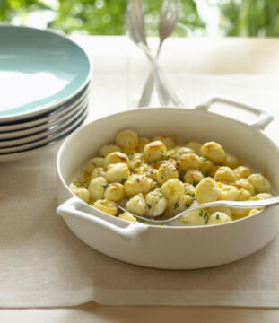 Gnocchi and cream pasta bake