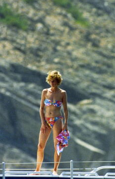 Lady Diana in a bikini during the summer of 1997