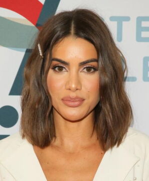 Long bob with a hair clip