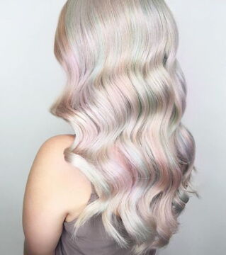 These pearlescent waves are dreamy - it's more subtle but chic!