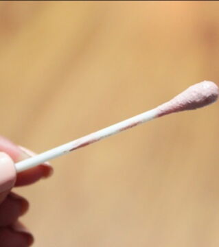 If you are running low on foundation or creams then use a cotton swab to help scoop up the last drops.