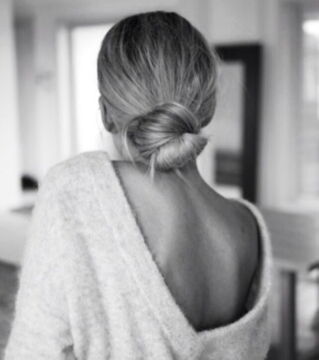 You can even use a cotton swab to help secure a hair bun!