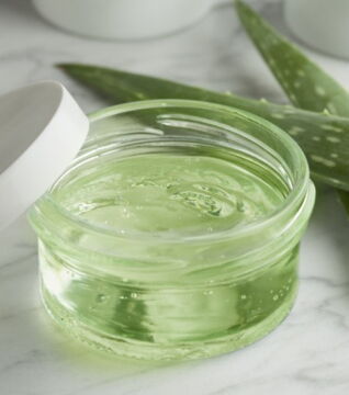 Aloe vera gel will soothe irritation and has antiseptic properties.