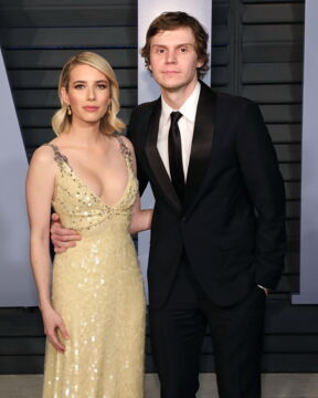 Evan Peters and Emma Roberts