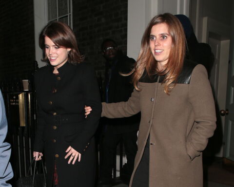 Princess Eugenie wearing an all-black outfit