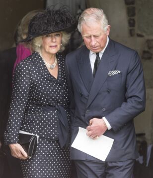 The couple attended his funeral