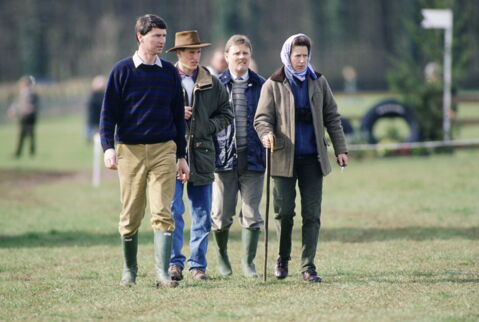 Princess Anne, Timothy Laurence and Peter Phillips