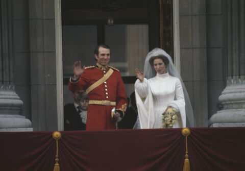 Princess Anne and her husband Mark Phillips in 1973