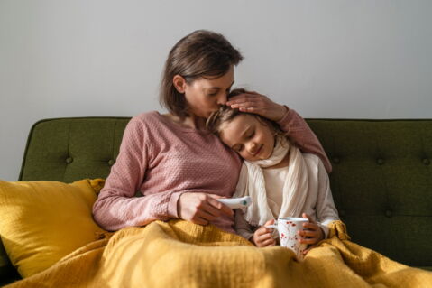 You look after your sick child alone