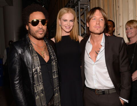 Nicole Kidman and Lenny Kravitz