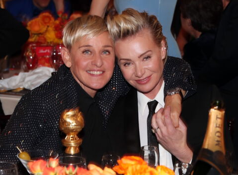 Portia de Rossi and Ellen DeGeneres