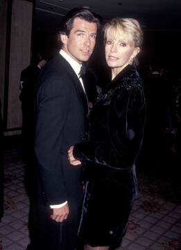 Pierce Brosnan and Cassandra Harris